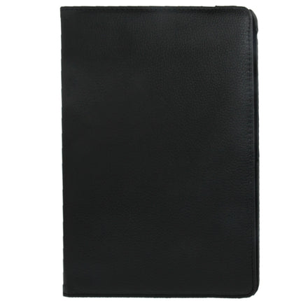 360 Degree Rotatable Litchi Texture Leather Case with 2-angle Viewing Holder for Galaxy Note 10.1 (2014 Edition) / P600, Black(Black)-garmade.com