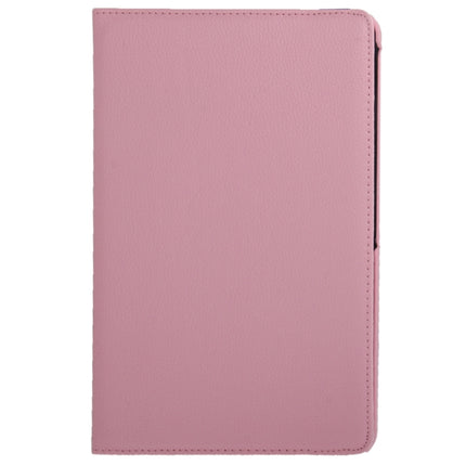 360 Degree Rotatable Litchi Texture Leather Case with 2-angle Viewing Holder for Galaxy Note 10.1 (2014 Edition) / P600, Pink(Pink)-garmade.com