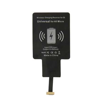 Wireless Charging Receiver For QI, Universal for All Micro(Black)-garmade.com