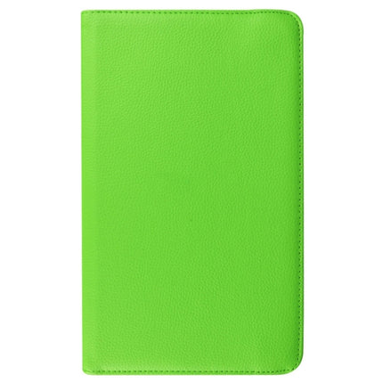 Litchi Texture Horizontal Flip Solid Color Leather Case with 360 Degrees Rotation Holder for Galaxy Tab E 9.6 / T560 / T561(Green)-garmade.com