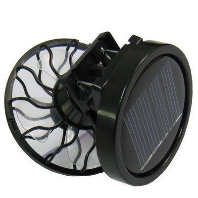 Mini Portable Clip-on Solar Power Cell Travel Cooling Cool Fan(Black)-garmade.com