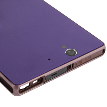 Middle Board + Battery Back Cover for Sony L36H (Purple)-garmade.com