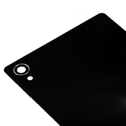 Replacement Glass Housing Back Cover for Sony Xperia Z3 / D6653(Black)-garmade.com