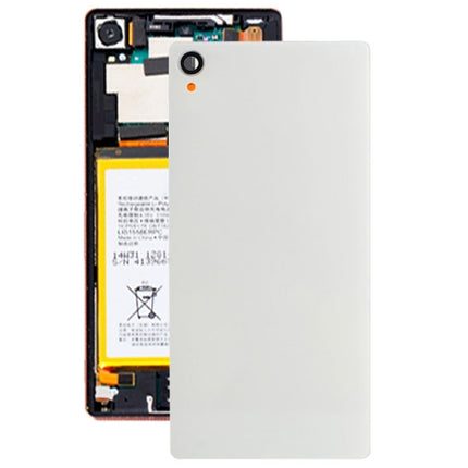 Replacement Glass Housing Back Cover for Sony Xperia Z3 / D6653(White)-garmade.com
