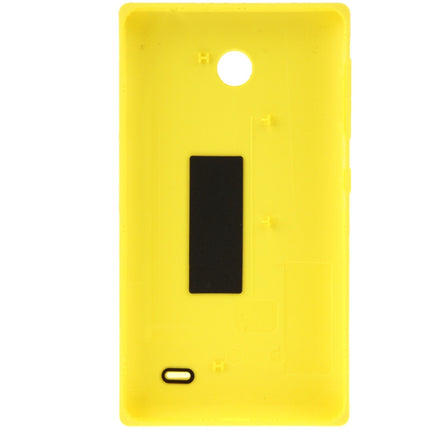Replacement Plastic Battery Back Cover + Side Button For Nokia X (Yellow)-garmade.com