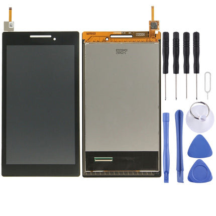 LCD Screen and Digitizer Full Assembly for Lenovo TAB 2 A7-10(Black)-garmade.com