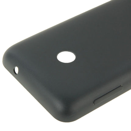 Solid Color Plastic Battery Back Cover for Nokia Lumia 530/Rock/M-1018/RM-1020(Black)-garmade.com
