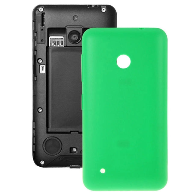 Solid Color Plastic Battery Back Cover for Nokia Lumia 530/Rock/M-1018/RM-1020(Green)-garmade.com