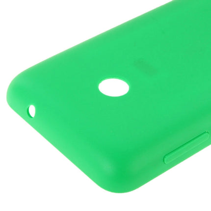 Solid Color Plastic Battery Back Cover for Nokia Lumia 530/Rock/M-1018/RM-1020(Green)-garmade.com