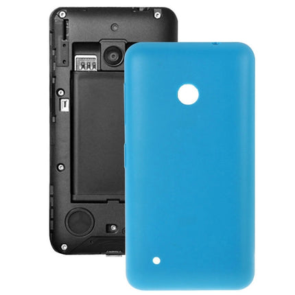 Solid Color Plastic Battery Back Cover for Nokia Lumia 530/Rock/M-1018/RM-1020(Blue)-garmade.com