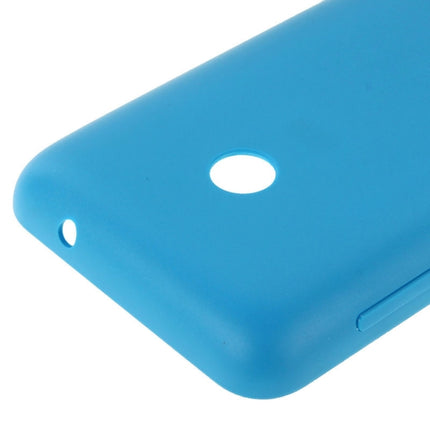 Solid Color Plastic Battery Back Cover for Nokia Lumia 530/Rock/M-1018/RM-1020(Blue)-garmade.com