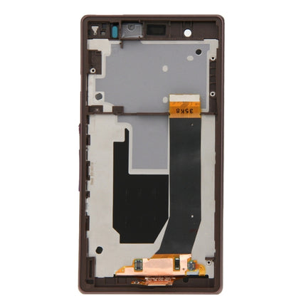 LCD Display + Touch Panel with Frame for Sony Xperia Z / L36H / C6603 / C6602(Purple)-garmade.com