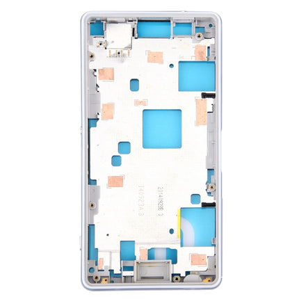 Front Housing LCD Frame Bezel Plate for Sony Xperia Z3 Compact / D5803 / D5833(White)-garmade.com