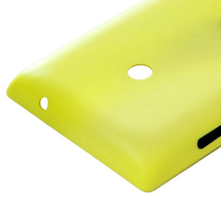 Plastic Back Housing Cover for Nokia Lumia 520(Yellow)-garmade.com
