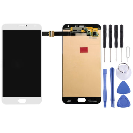 LCD Screen and Digitizer Full Assembly for Meizu Pro 5 (White)-garmade.com
