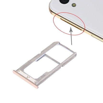 SIM + SIM / SD Card Tray for OnePlus X(Gold)-garmade.com