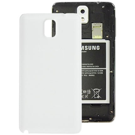 Litchi Texture Plastic Battery Cover For Samsung Galaxy Note III / N9000(White)-garmade.com