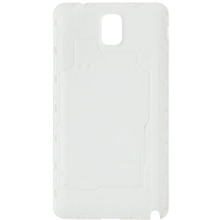 Litchi Texture Plastic Battery Cover For Samsung Galaxy Note III / N9000(White)-garmade.com