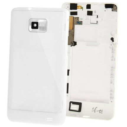 Replacement Back Cover / Volume Button & Full Housing Chassis for Samsung Galaxy S II / i9100 White-garmade.com