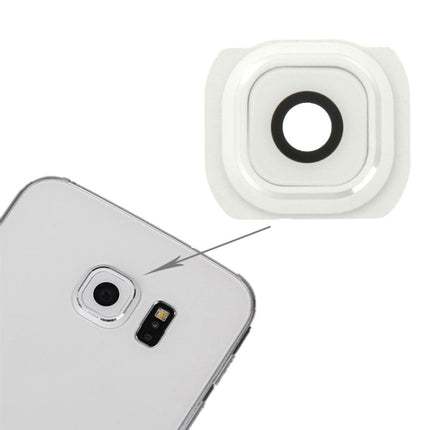 Replacement Back Camera Lens Cover for Samsung Galaxy S6 (White)-garmade.com