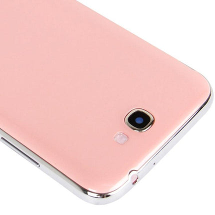 Replacement Full Housing Chassis with Back Cover & Volume Button for Samsung Galaxy Note II / N7100 Pink-garmade.com