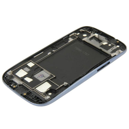 Full Housing LCD Frame Bezel Plate Back Cover for Samsung Galaxy S III / i747 Blue-garmade.com