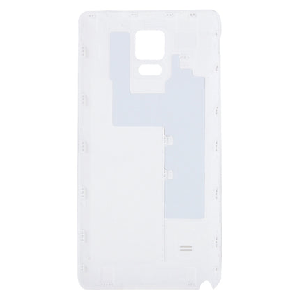 For Galaxy Note 4 / N910V Full Housing Cover (Middle Frame Bezel Back Plate Housing Camera Lens Panel + Battery Back Cover ) (White)-garmade.com