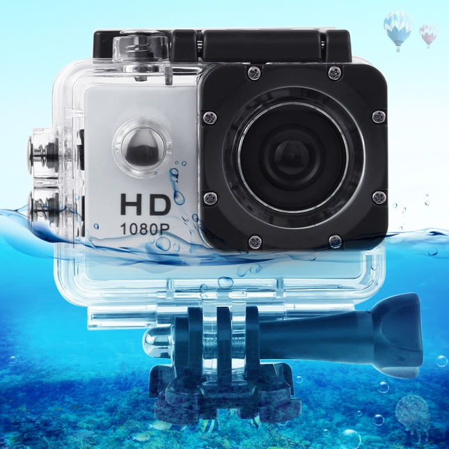 SJ4000 Full HD 1080P 2.0 inch LCD Sports Camcorder DV with Waterproof Case, Generalplus 6624, 30m Depth Waterproof(White)-garmade.com