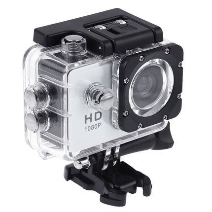 SJ4000 Full HD 1080P 2.0 inch LCD Sports Camcorder DV with Waterproof Case, Generalplus 6624, 30m Depth Waterproof(White)-garmade.com