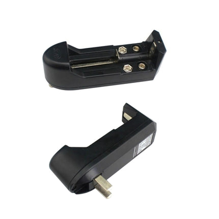 Universal AC Charger for 16340/10440/14500/18650 9V Battery (US Plug)(Black)-garmade.com