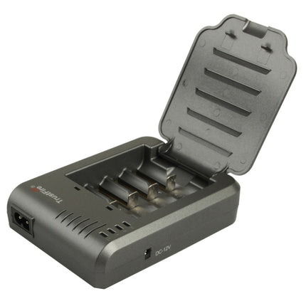 TR-003P4 TrustFire 1x4 Universal Cylindrical Li-ion Battery Charger for 10430/ 10440/ 14500/ 16340/ 17670/ 18500-garmade.com