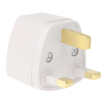[HK Warehouse] Travel Power Adapter Plug Adapter with UK Socket Plug(White)-garmade.com