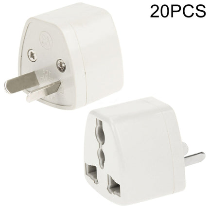 20 PCS Plug Adapter, Travel Power Adaptor with AU Socket Plug-garmade.com