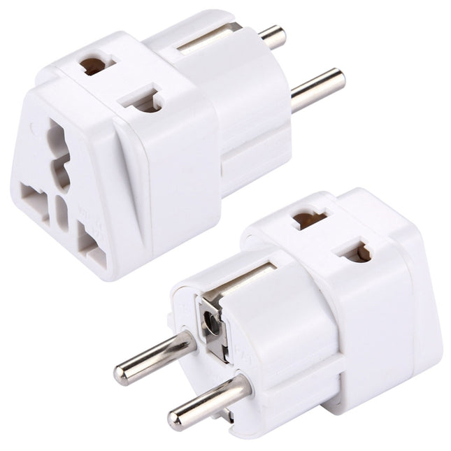 WD-9 Plug Adapter, Travel Power Adaptor with Europe Socket Plug(White)-garmade.com