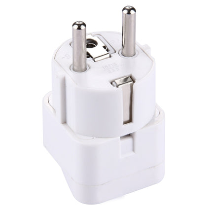WD-9 Plug Adapter, Travel Power Adaptor with Europe Socket Plug(White)-garmade.com
