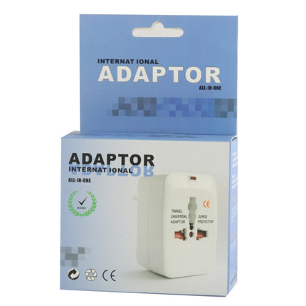 Plug Adapter, Universal EU US UK AU Travel AC Power Adaptor Plug(White)-garmade.com