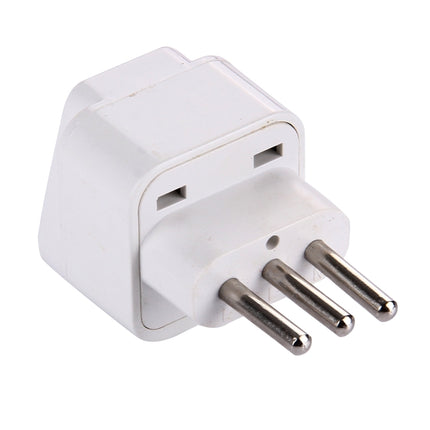 Plug Adapter, Travel Power Adaptor with Italian Plug(White)-garmade.com