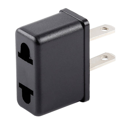 US & EU & AU Plug to US Plug AC Wall Universal Travel Power Socket Plug Adaptor(Black)-garmade.com