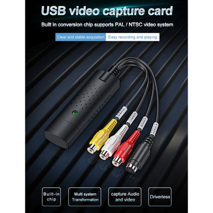 DVD Maker USB 2.0 Video Capture & Edit (Easy CAP), Support MPEG-1/MPEG-2 Compression Format, Chip: MA2106, DC60-garmade.com