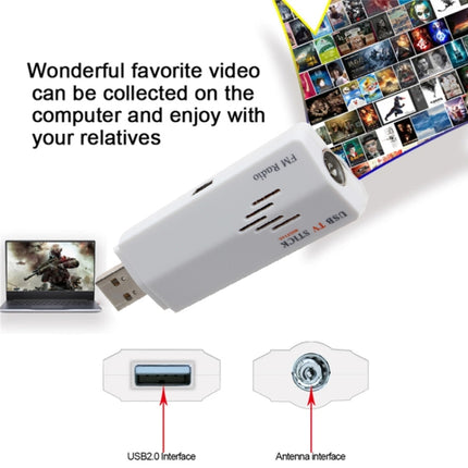 USB Analog TV Stick, Watch Analog TV On Your PC, With AV IN, Suitable for Global-garmade.com
