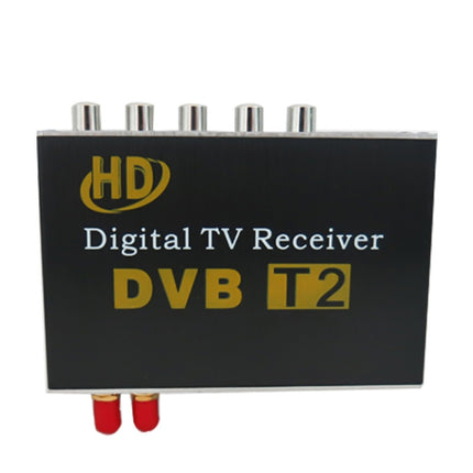 High Speed 90km/h H.264 / AVC MPEG4 Mobile Digital Car DVB-T2 TV Receiver, Suit for Europe / Singapore / Thailand / Africa ect. Market(Black)-garmade.com