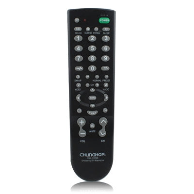 Chunghop Universal TV Remote Control (RM-139ES)(Black)-garmade.com