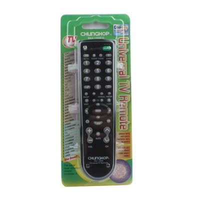 Chunghop Universal TV Remote Control (RM-139ES)(Black)-garmade.com
