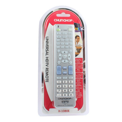 Chunghop Universal TV Remote Control with Specific HDTV Navigation Feature (H-1080E)(Silver)-garmade.com
