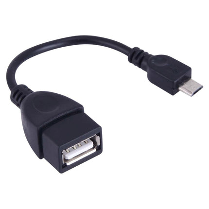 Micro USB Male to USB 2.0 Female OTG Converter Adapter Cable, For Samsung, Sony, Meizu, Xiaomi, and other Smartphones(Black)-garmade.com