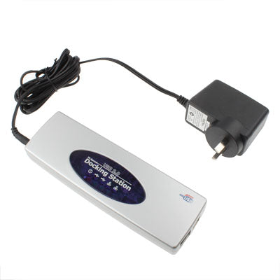 Hi-speed USB 2.0 Docking Station with 8 Port (2xUSB 2.0 + PS2 Mouse + PS2 Keyboard + RS232 + DB25 + LAN + Upstream) Silver-garmade.com
