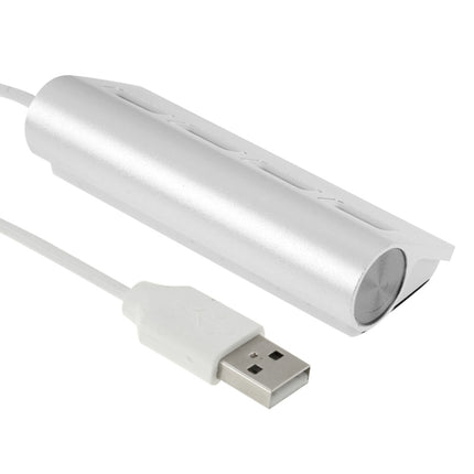 High Speed 480Mbps 4 Ports USB 2.0 HUB Mini Aluminum USB Splitter-garmade.com