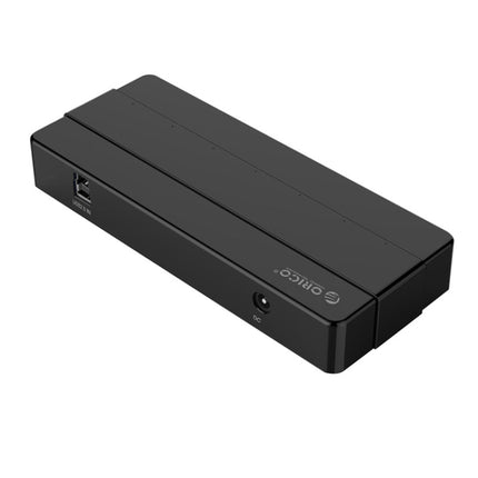 Orico H7928-U2-V1 Desktop 7 Ports USB 2.0 HUB with Power Adapter(Black)-garmade.com