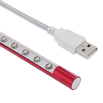 10-LED Portable Ultra Bright USB LED Light(Red)-garmade.com