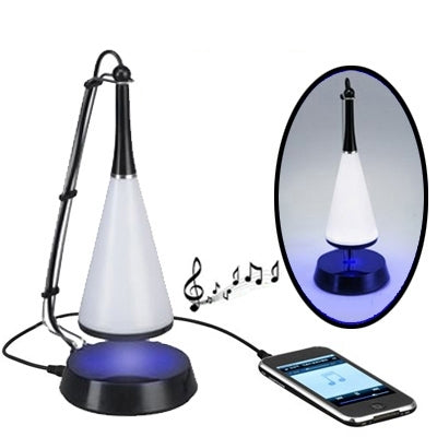 Multifunctional USB LED Desk Lamp, Touch Sensor + Mini Bluetooth V4.0 Speaker(Black)-garmade.com